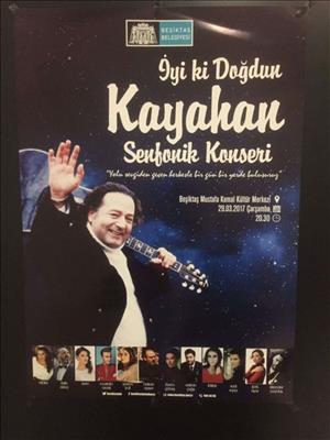 Beşiktaş Belediyesi Mustafa Kemal Kültür Merkezi İyi ki Doğdun Kayahan Senfonik Konseri